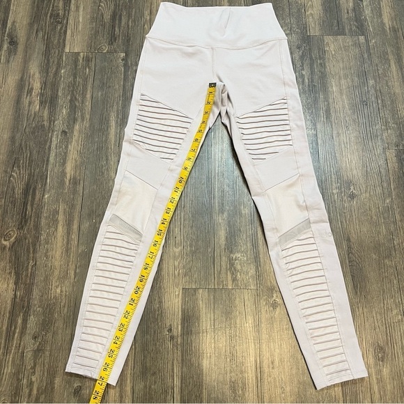 Alo High Waist Motto Leggings Light Gray Size S - Picture 11 of 11
